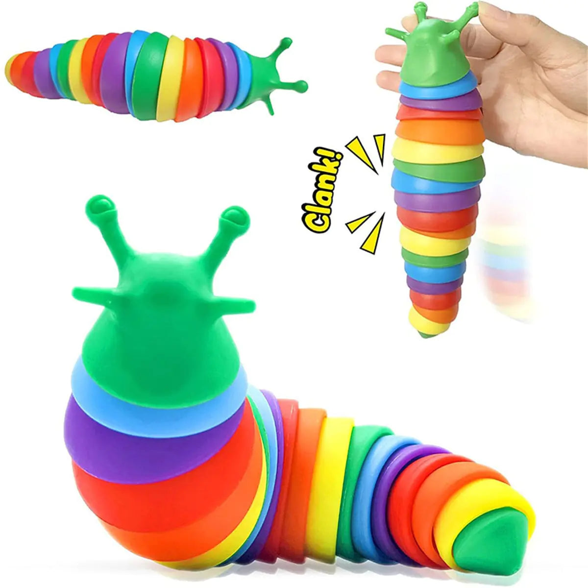 Jouet anti-limace arc-en-ciel 3D